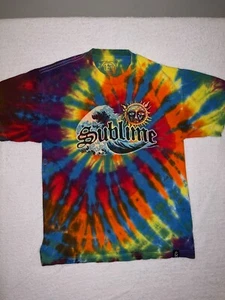 T-shirt 4:20 by Sublime 40 oz to Freedom Sun Wave lunga spiaggia tinta unita uomo media - Foto 1 di 8