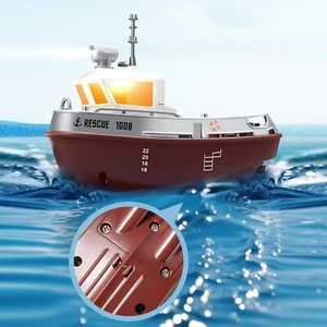 1:32 2,4GHz RC Boot Ferngesteuertes Rennboot Dualmotor Spielzeug Speedboot 8km/h - Bild 1 von 9