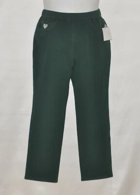 Quacker Factory DreamJeanne Pull-on Tall Straight Leg Pants Size ST Pine Green - Image 1 of 2