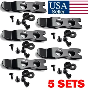 5 Set For Kydex Leather Scabbard KYDEX IWB Holster Belt Clips K Sheath Grip Clip - Picture 1 of 11