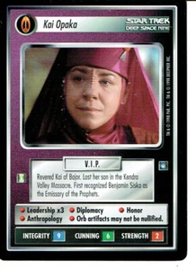 STAR TREK CCG DS9 RARE CARD KAI OPAKA - Picture 1 of 1