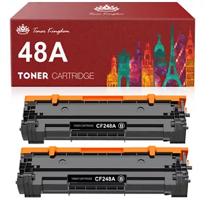 Cartucho de tóner negro 2PK CF248A 48A para impresoras HP LaserJet Pro M15W M16A M16W - Imagen 1 de 6