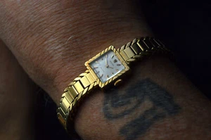 ROLEX 8582 ULTRARARE DAMEN VINTAGE PRECISION 18K MASSIV GOLD DRESS UHR (1951) - Bild 1 von 15