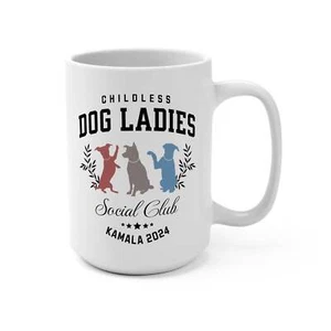 Taza Kamala Club Social para perros sin niños y damas - Imagen 1 de 2