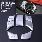 iDrive Multimedia Button Cover Trim Decal Fit for BMW 2 3 4 5 6 X5 X6 Series