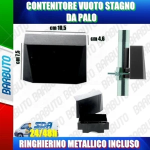 CONTENITORE CUSTODIA COVER SCATOLA STAGNO DA PALO + RINGHIERINO METALLICO - Imagen 1 de 1