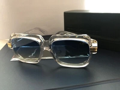 Очки солнцезащитные унисекс Cazal Square 607- COL.002 с прозрачной оправой линзы синие градиентные - Изображение 1 из 4