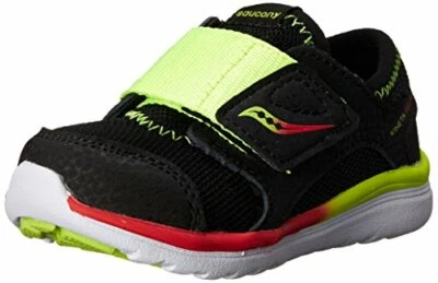 Saucony Toddlers Kineta ALT Closure Sneaker, Black/Citron - Image 1 of 4