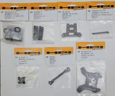 HPI Racing ~ Pulse 4.6 Buggy RTR ~ 7 Item Parts Lot Shocks, Titanium ~ NOS - Image 1 of 4