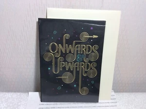 RSVP GRADUATION GREETING CARD New w/Envelope “ONWARDS & UPWARDS” Blank inside - Picture 1 of 2