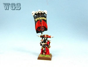 25 mm Warhammer WGS dipinto Vampire Counts Wight King portabandiera VC038 - Foto 1 di 5