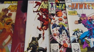 HAWKEYE (1983) 1 + 3 W/ 1ST APP + NEW AVENGERS (2007) #26 27 1ST RONIN REIGN LOT - Picture 1 of 11