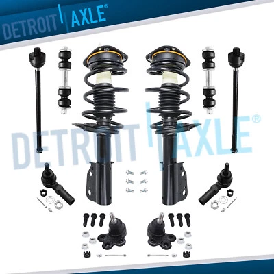 10pc Front Strut Spring Sway Bar Tie Rod Kit for Buick LeSabre Cadillac Deville - Image 1 of 4