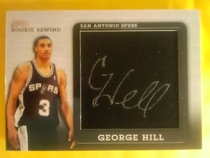2009-10 Topps Rookie Rewind Jumbo George Hill Rookie Jersey Patch Auto #33/99 - Picture 1 of 4