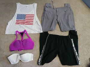 Damenpaket 5 Victoria's Secret PINK Tank, Leggings, 2 BH - schöne Auswahl - Bild 1 von 12