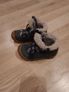 Ricosta Pepino Lauflernschuh Winter Lammfell Größe 22 blau Top Zustand - Bild 1 von 3