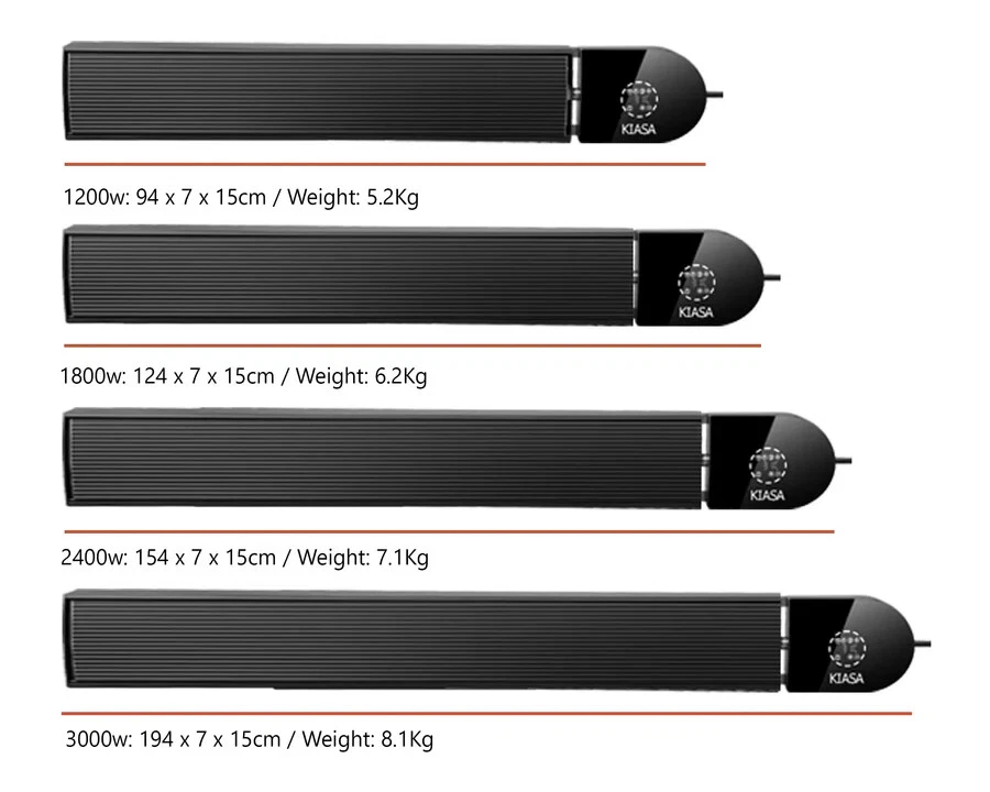KIASA Smart Wi-Fi Infrared Bar Heater for Restaurants/Café/Shisha and more Shops - Image 1 of 4