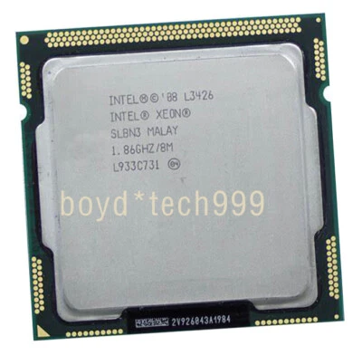 Intel Xeon L3426 Quad-Core CPU Processor 1.86 GHz 2.5 GT/s LGA 1156/Socket H1 - Image 1 of 4