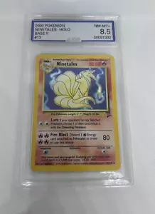 2000 Pokemon Game Base II Ninetales Holo #13/130 PSA 8.5 NM-MT Flame SWIRL BOX 4 - Picture 1 of 6