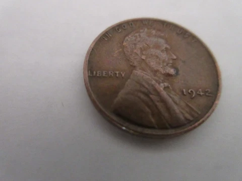 1942 Wheat Penny No Mint Mark Cover