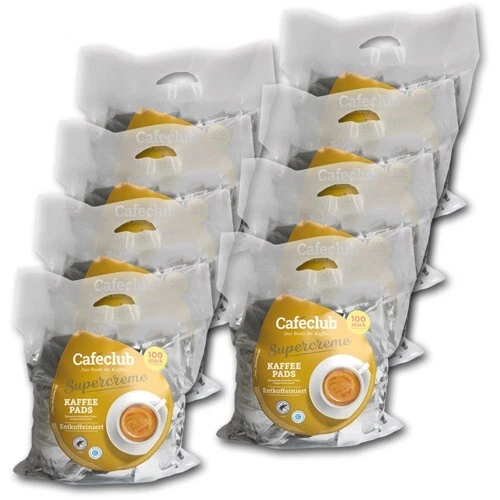 Caféclub Entkoffeiniert 800 Pads, einzeln verpackt Preis inklusive Kaffeesteuer - Bild 1 von 1