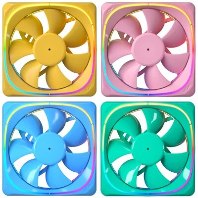 120mm Case Fan  PC Computer Silence 5V 3 PIN Addressable RGB MB Sync - Image 1 of 4