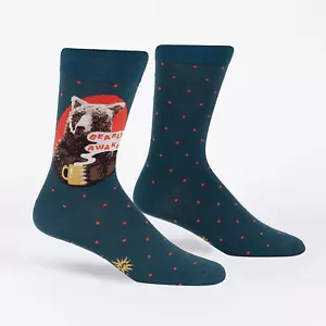 Sock It To Me Men's Crew Socks - Bearly Awake (UK 6-12) - Picture 1 of 1