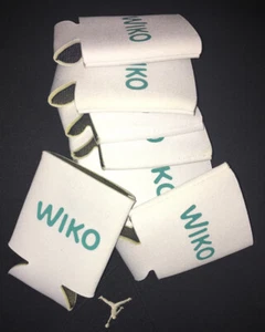 Wiko Slim Can Beer, Pop Holder Koozie Huggie Sleeve Cooler Insulator White - Picture 1 of 5