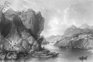 China, TRABAJADORES DE MINAS DE CARBÓN BEI RIVER MEILING Guangdong ~ 1842 Grabado Artístico - Imagen 1 de 1