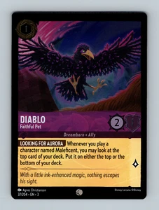 Disney Lorcana: Into The Inklands - Diablo - Faithful Pet - 40/204 (Cold Foil) - Picture 1 of 2