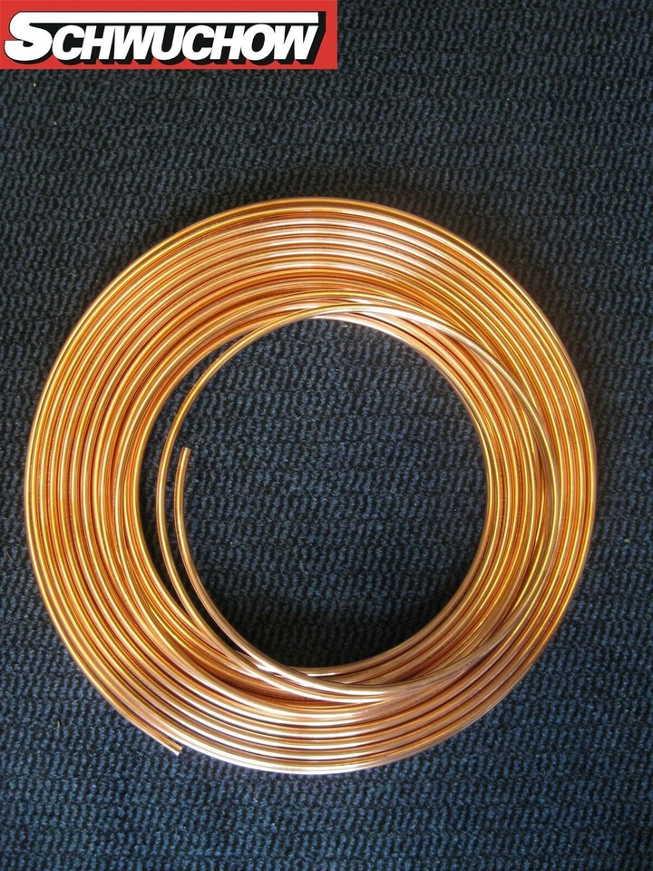 Kupferrohr 6 mm x 1 mm weich im Ring CU-Rohr Kupfer Rohr Ölleitung Gasleitung  - Bild 1 von 2