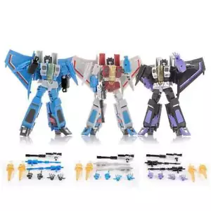 Jinbao FG01-03 Air Craft: Battlers Starscream, Skywarp & Thundercracker Set di 3 - Foto 1 di 11