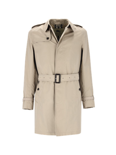 Cappotto in gabardine beige Burberry taglia IT 50 UK 40 PEZZI £1400