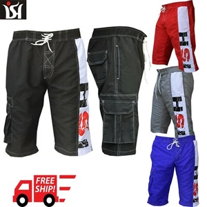 Men’s Casual Board Shorts Surf Swim Wear Beach Trunks cargo Home wear Shorts - Picture 1 of 21