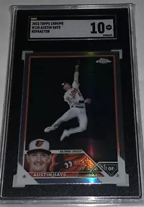 2023 Topps Chrome Austin Hays Refractor #120 SGC 10 GEM MINT - Bild 1 von 8