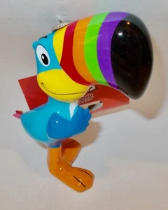 Lazos de frutas Tucán Sam Figura Árbol de Navidad Vacaciones Decoupage Ornamento 2024 - Imagen 1 de 1