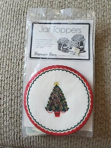 1986 Vintage Glas Topper Urlaub Weihnachtsbaum Potpourri Presse Einmachen USA Neu in Verpackung - Bild 1 von 3
