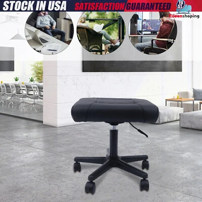 Office Foot Stool with Wheels, Height Adjustable Rolling Leg Rest Adjustable - Image 1 of 4