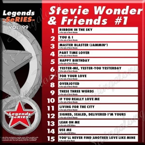 KARAOKE LEGENDS SERIES 2 CD+G Discs STEVIE WONDER 99+100 NEW IN plastic W/ PRINT - Picture 1 of 4