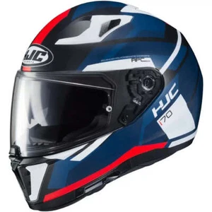 Casco integrale Moto HJC i70 ELIM MC1SF Rosso Blu Bianco - Picture 1 of 3