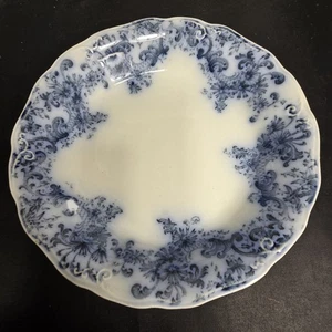 Vintage John Maddock Sons England Belfort Blue White Soup Bowl 7.5" Vitreous 56 - Picture 1 of 12
