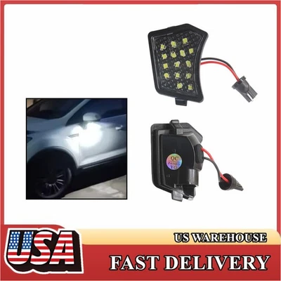 For Jaguar XF 2019-2021 LED Car Under Side Mirror Puddle Lights 2pcs - Изображение 1 из 4