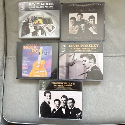 RAY CHARLES ELVIS PRESLEY FRANKIE VALLI & THE FOUR SEASONS CD LOT 4 CDS 8 ALBUMS - Image 1 of 4