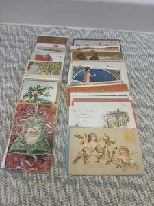 66- 1900's Christmas Postcards - Picture 1 of 22