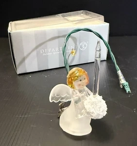 DEPT 56 kleine Blasen Engel Ornament Urlaub Weihnachten Clip auf Mini Blase Licht - Bild 1 von 7