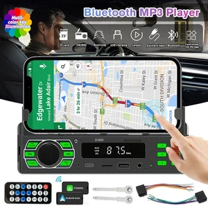 Car Stereo Radio Bluetooth 5.0 In-Dash Head Unit FM/USB/AUX MP3 Player Receiver - Picture 1 of 13