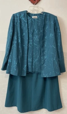 Blusa formal Anthony Richards feminina 18 verde, jaqueta e saia! A4077 - Imagem 1 de 4