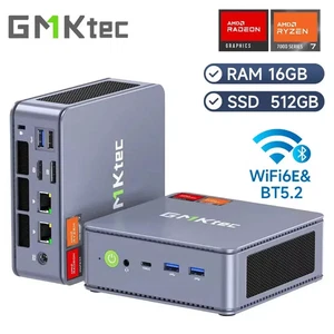 GMKtec K6 Mini PC AMD R7-7840HS 8C/16T 16GB DDR5 512GB PCIe 4.0 SSD Mini Desk... - Picture 1 of 6