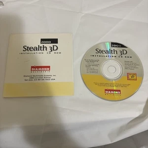 Disco CD Stealth 3D 2000 instalación CDROM de Diamond Multimedia 1996 - Imagen 1 de 8