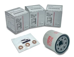 SET 3-TEILIG NEU Original OEM 15208-65F0E Motorölfilter + 11026-JA00A 11026-0... - Bild 1 von 8